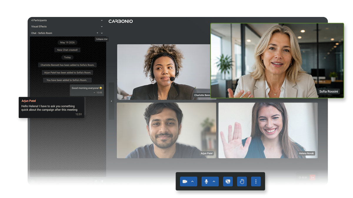 Messages instantanés, appels et réunions dans un même espace